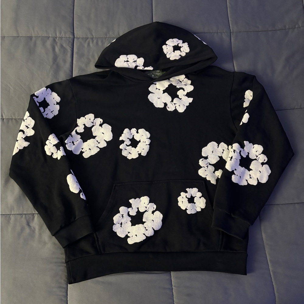 Denim Tears Cotton Wreath Hoodie ‘Black’